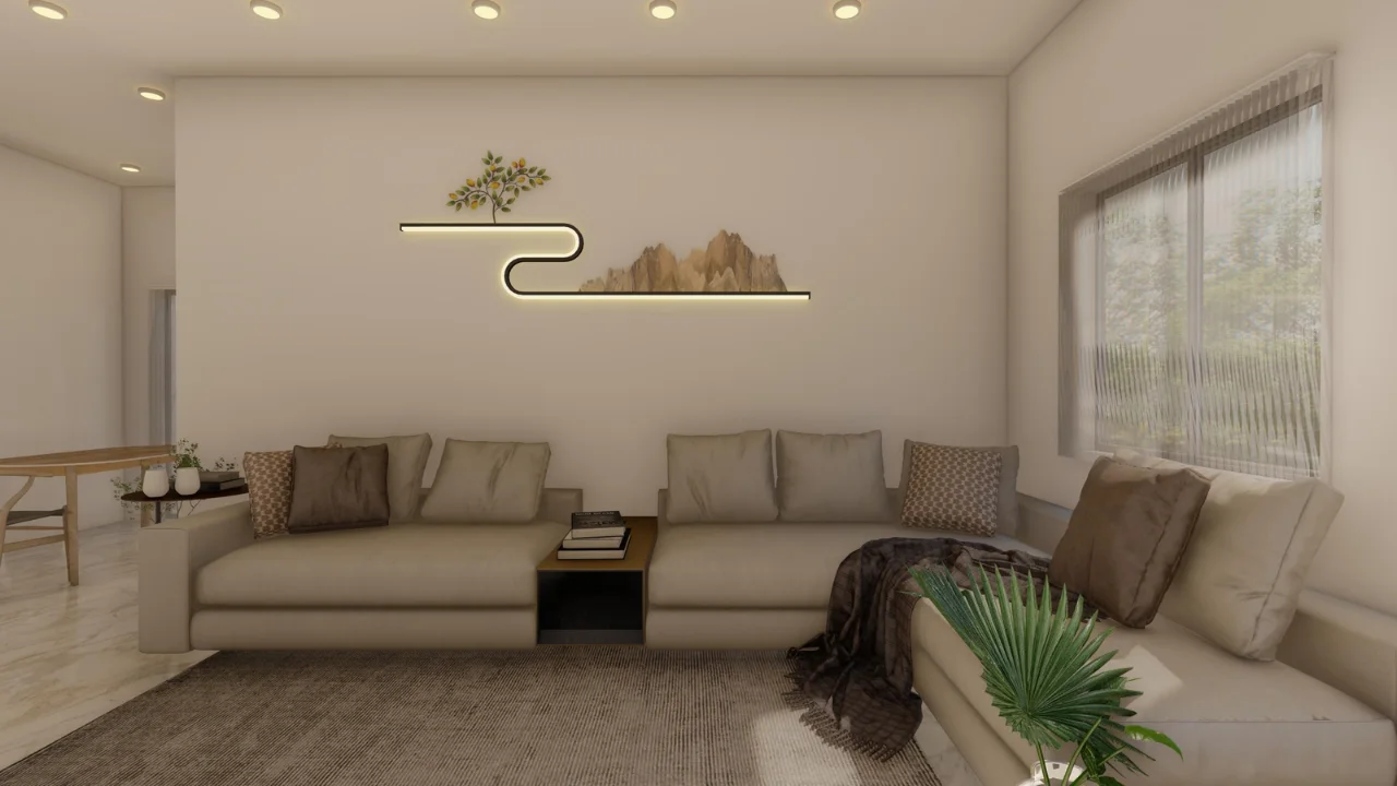 A warm, calm shared lounge where residents gather and feel at ease at Bharosa Eternal Home